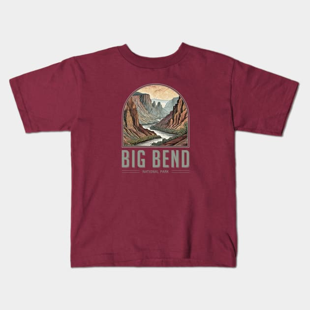 Big Bend National Park Kids T-Shirt by Curious World